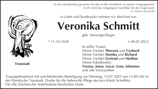 Anzeige von Veronika Schmitt von MGO