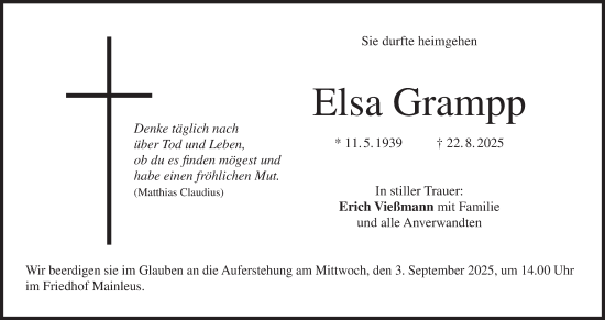Anzeige von Elsa Grampp von MGO