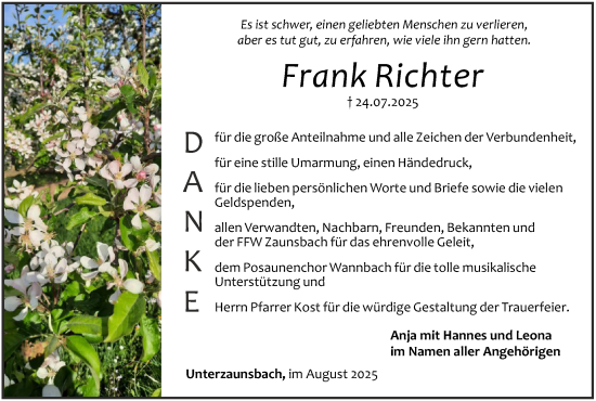 Anzeige von Frank Richter von MGO