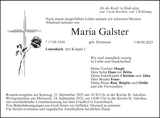 Anzeige von Maria Galster von MGO