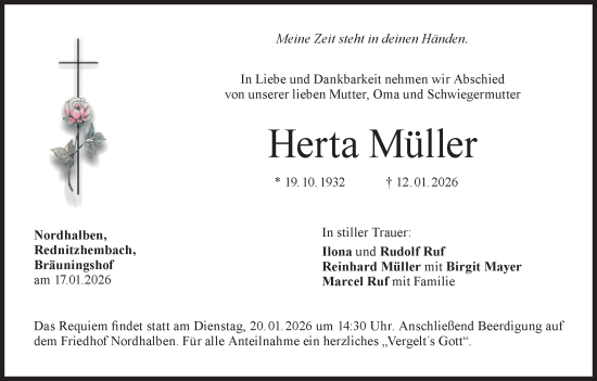 Anzeige von Herta Müller von MGO