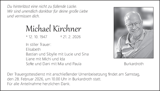 Anzeige von Michael Kirchner von MGO