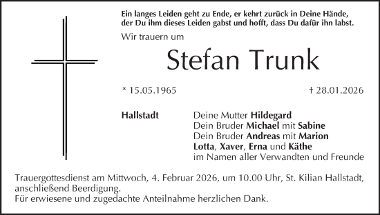 Anzeige von Stefan Trunk von MGO